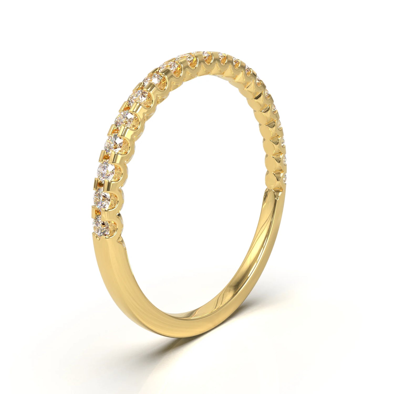 Churumbela Montada en U Oro Amarillo 0.02 ct