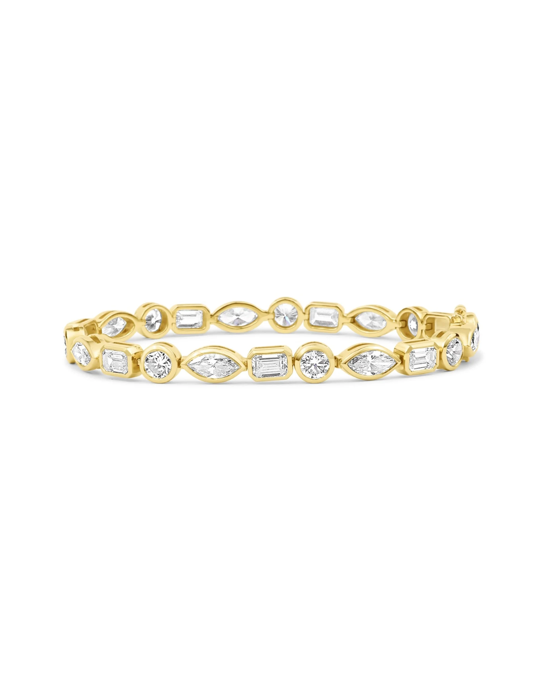 Tennis bracelet fancy shapes