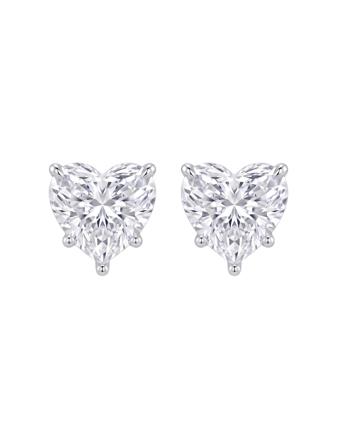 Heart shaped studs