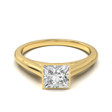 Cathedral Solitaire Frame 1.8mm thickness Yellow Gold