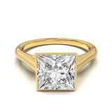 Cathedral Solitaire Frame 1.8mm thickness Yellow Gold