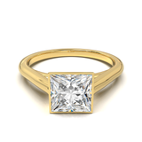 Cathedral Solitaire Frame 1.8mm thickness Yellow Gold