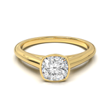 Cathedral Solitaire Frame 1.8mm thickness Yellow Gold