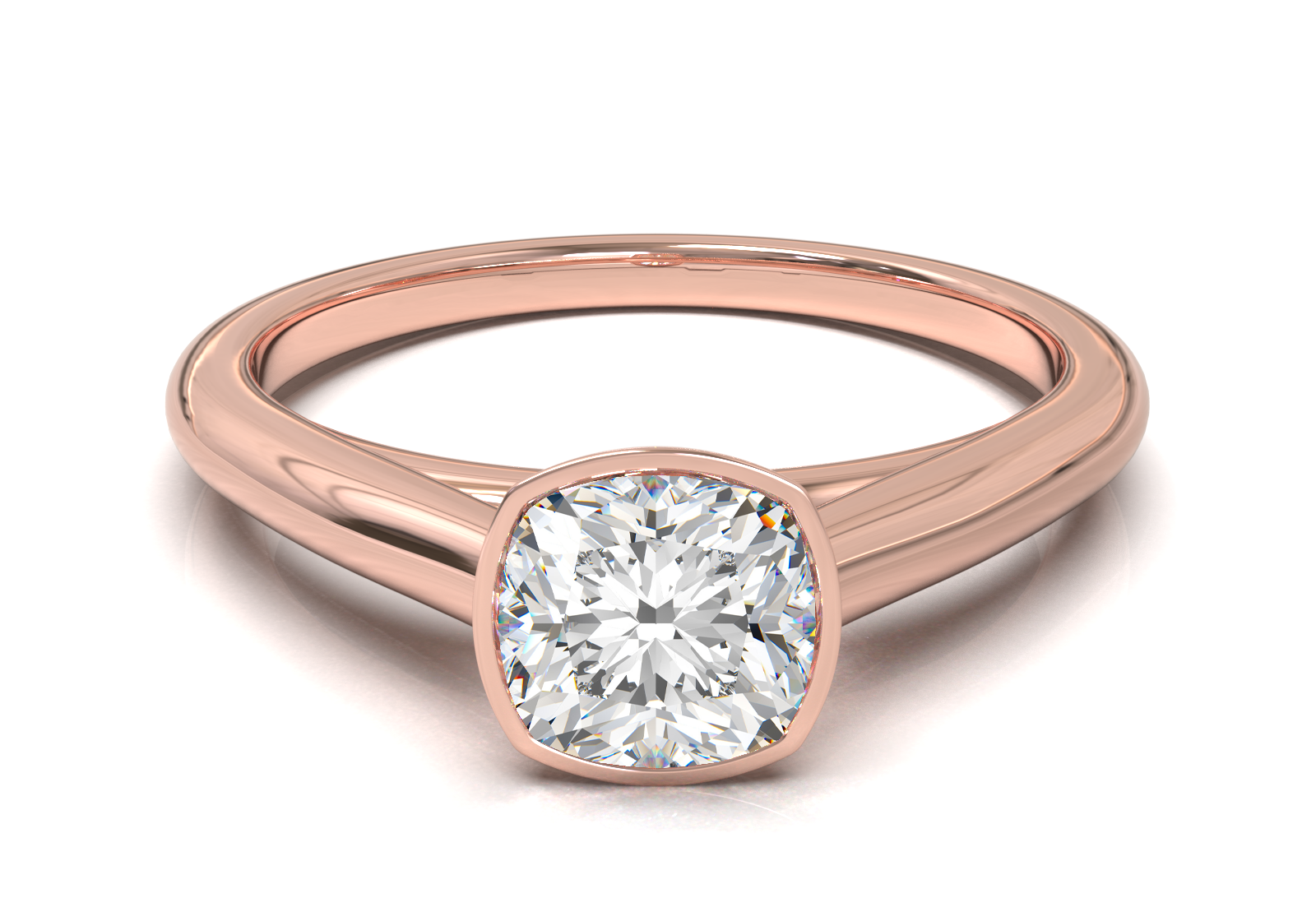 Cathedral Solitaire Frame 1.8mm thickness Yellow Gold