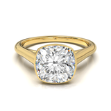 Cathedral Solitaire Frame 1.8mm thickness Yellow Gold