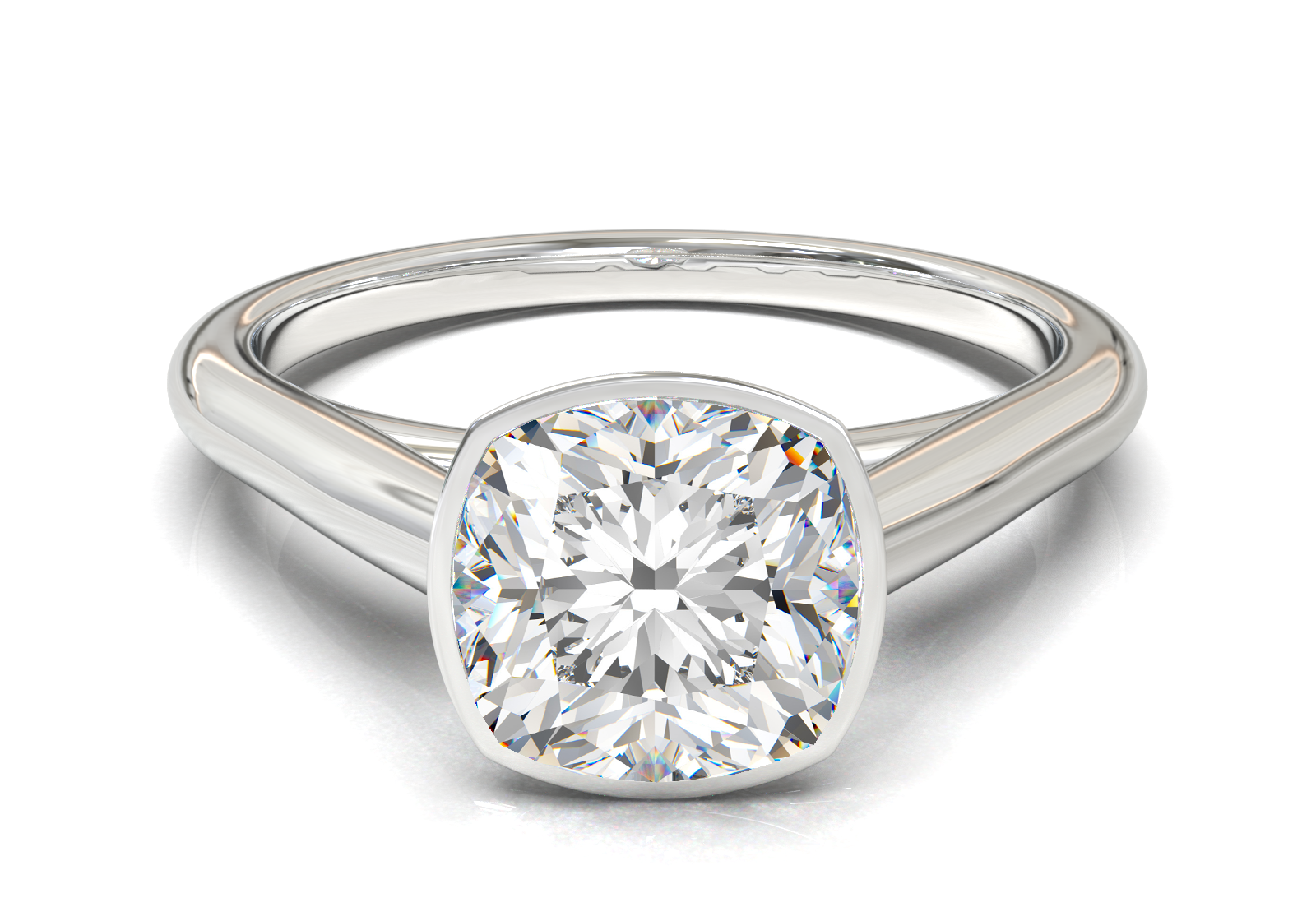 Cathedral Solitaire Frame 1.8mm thickness Yellow Gold