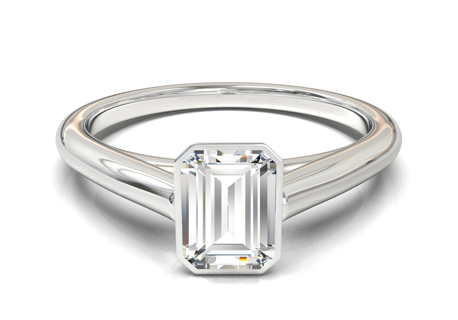 Cathedral Solitaire Frame 1.8mm thickness Yellow Gold