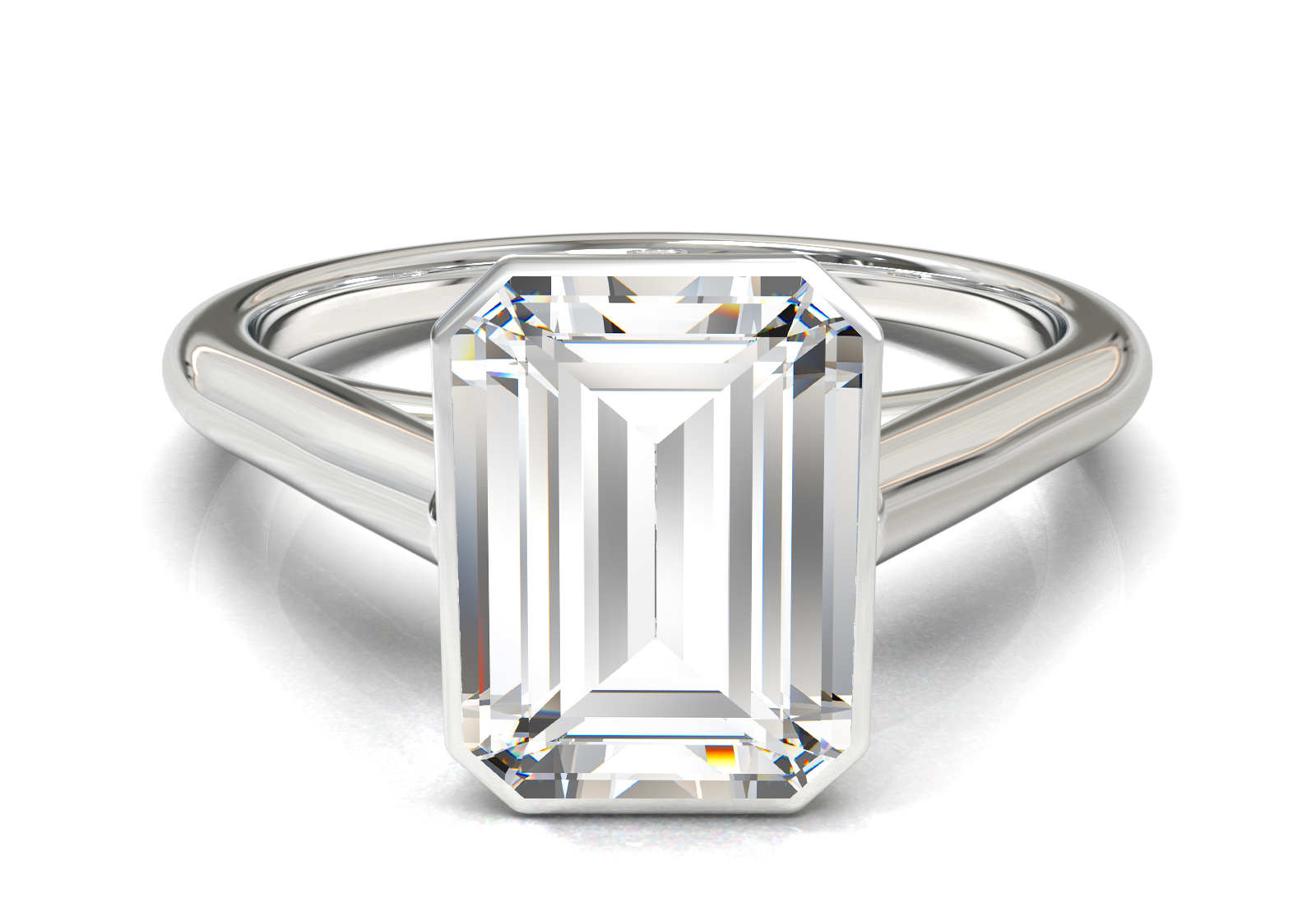 Cathedral Solitaire Frame 1.8mm thickness Yellow Gold