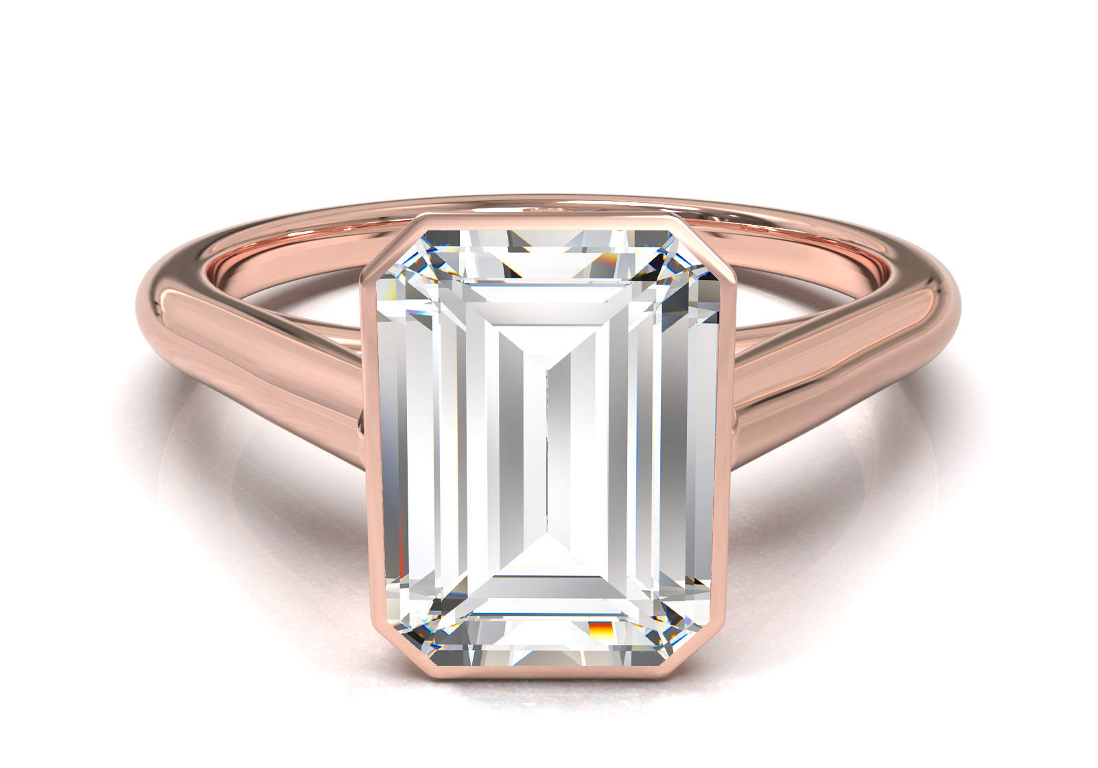 Cathedral Solitaire Frame 1.8mm thickness Yellow Gold