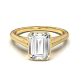 Cathedral Solitaire Frame 1.8mm thickness Yellow Gold