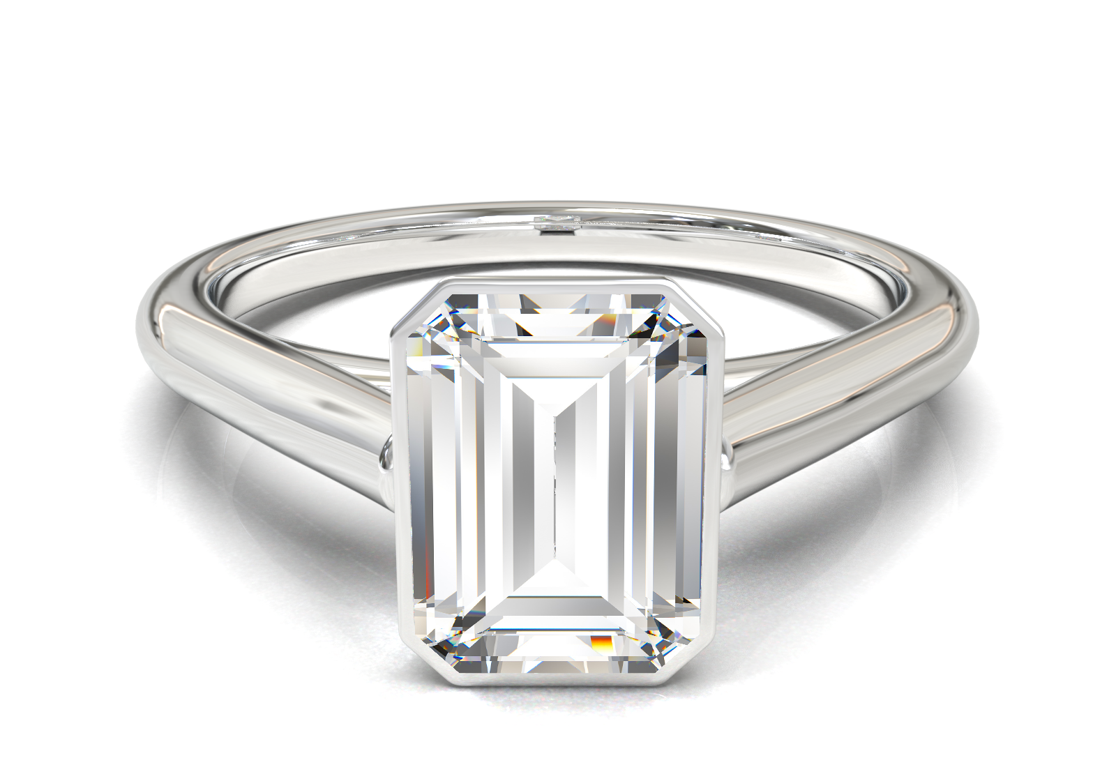 Cathedral Solitaire Frame 1.8mm thickness Yellow Gold