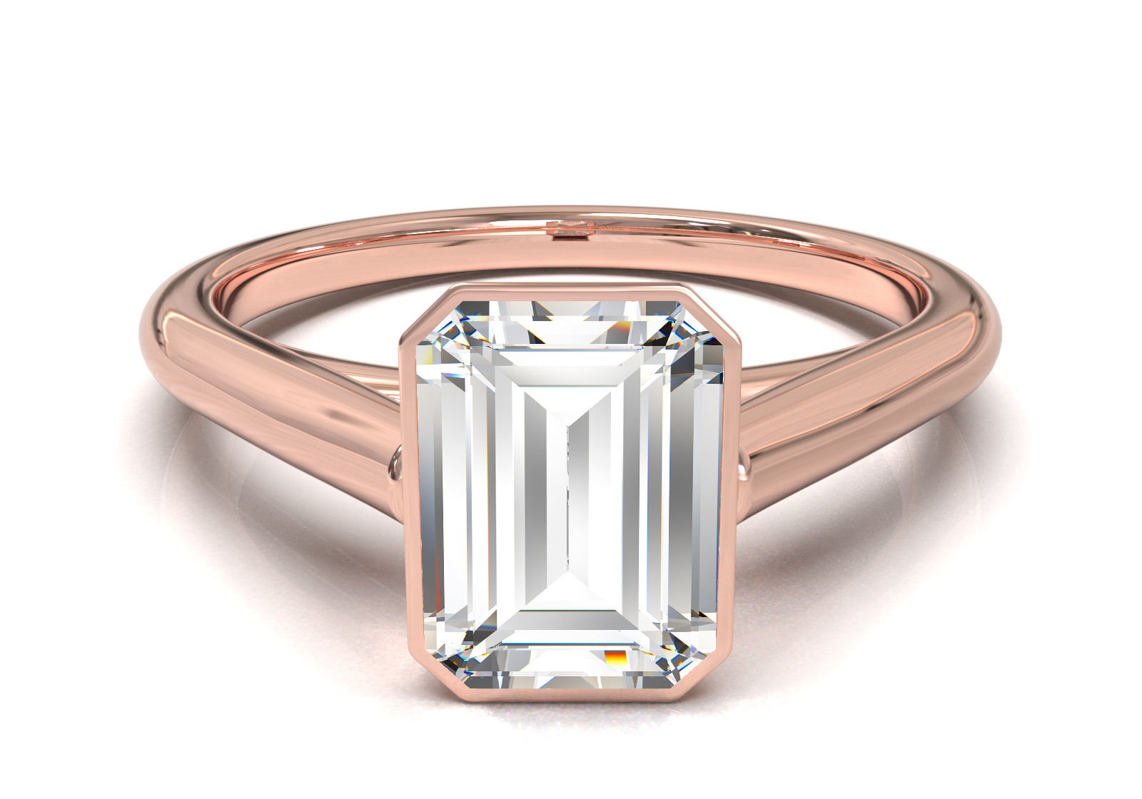 Cathedral Solitaire Frame 1.8mm thickness Yellow Gold