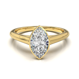 Cathedral Solitaire Frame 1.8mm thickness Yellow Gold