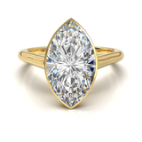 Cathedral Solitaire Frame 1.8mm thickness Yellow Gold