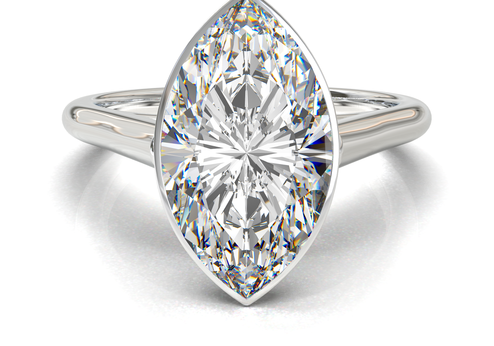 Cathedral Solitaire Frame 1.8mm thickness Yellow Gold