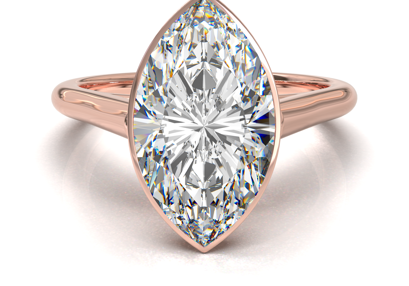 Cathedral Solitaire Frame 1.8mm thickness Yellow Gold