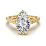 Cathedral Solitaire Frame 1.8mm thickness Yellow Gold