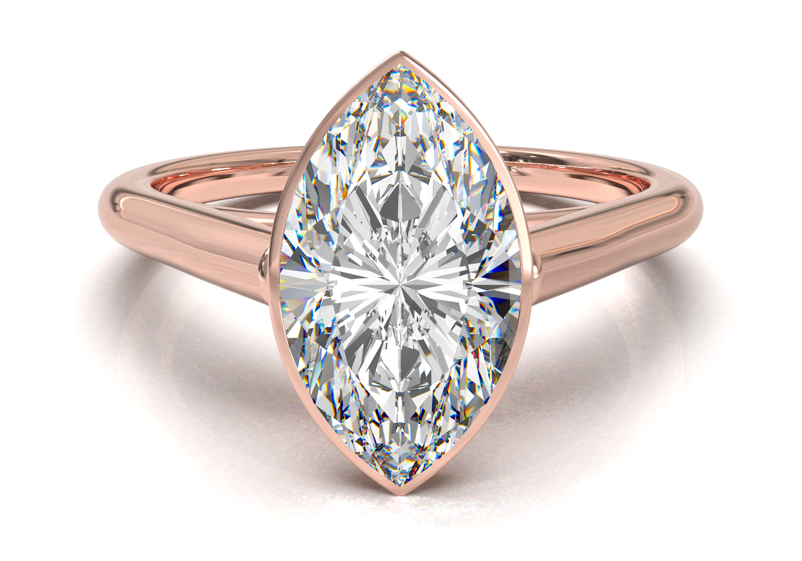 Cathedral Solitaire Frame 1.8mm thickness Yellow Gold