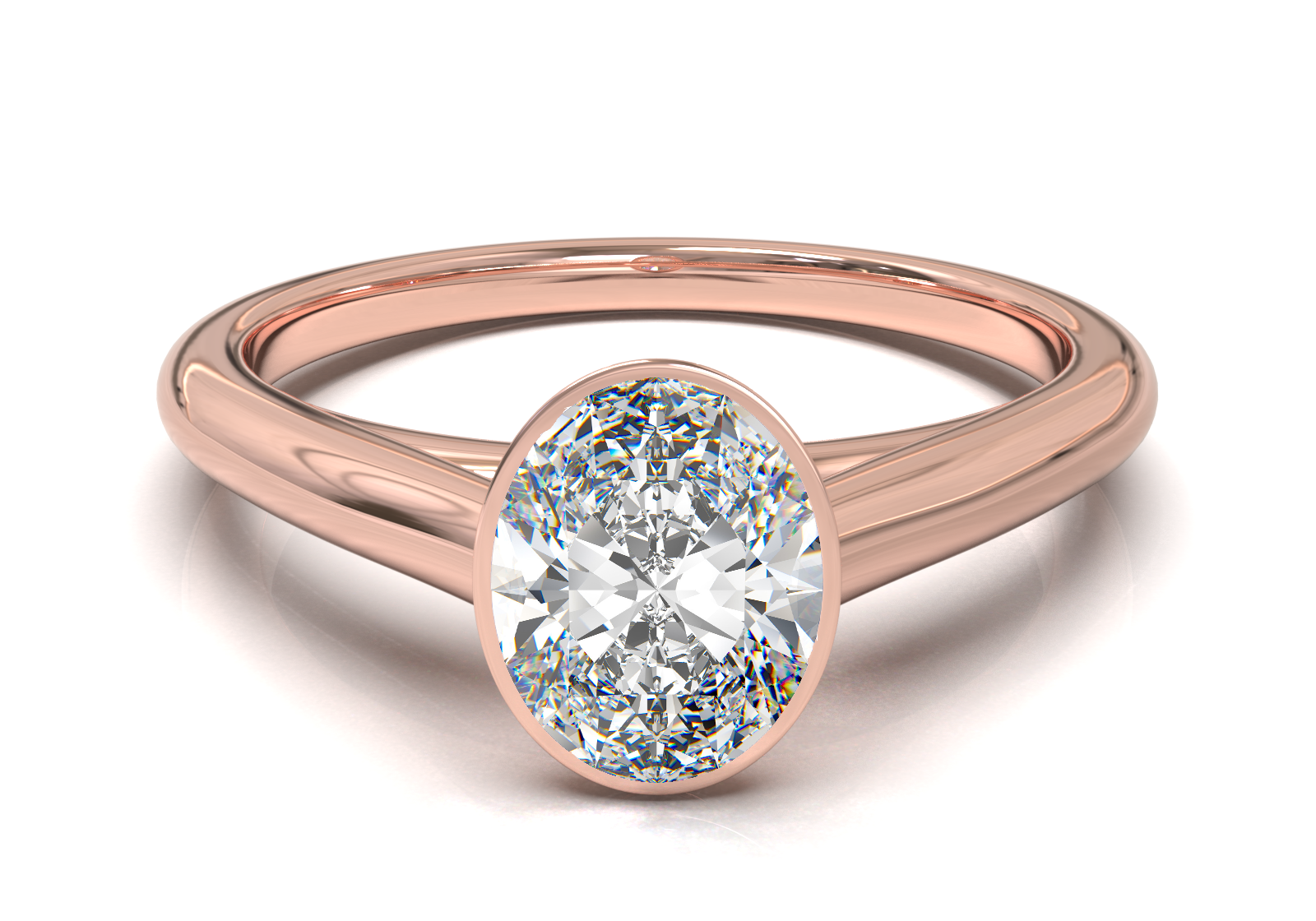 Cathedral Solitaire Frame 1.8mm thickness Yellow Gold