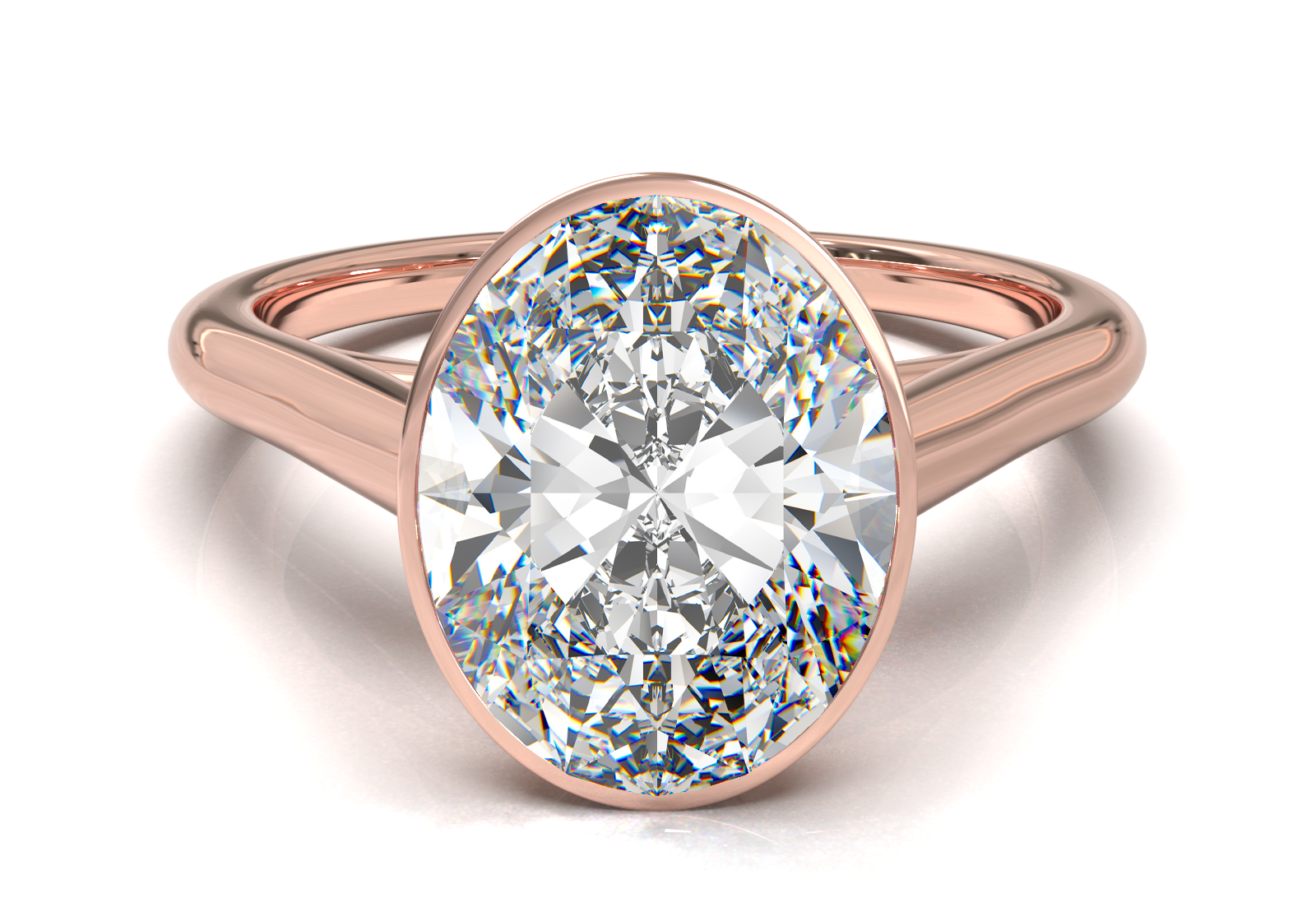 Cathedral Solitaire Frame 1.8mm thickness Yellow Gold