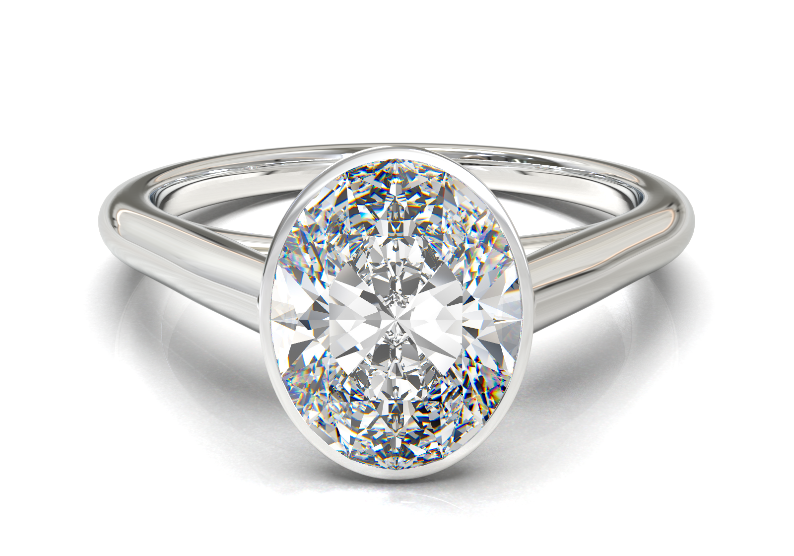 Cathedral Solitaire Frame 1.8mm thickness Yellow Gold