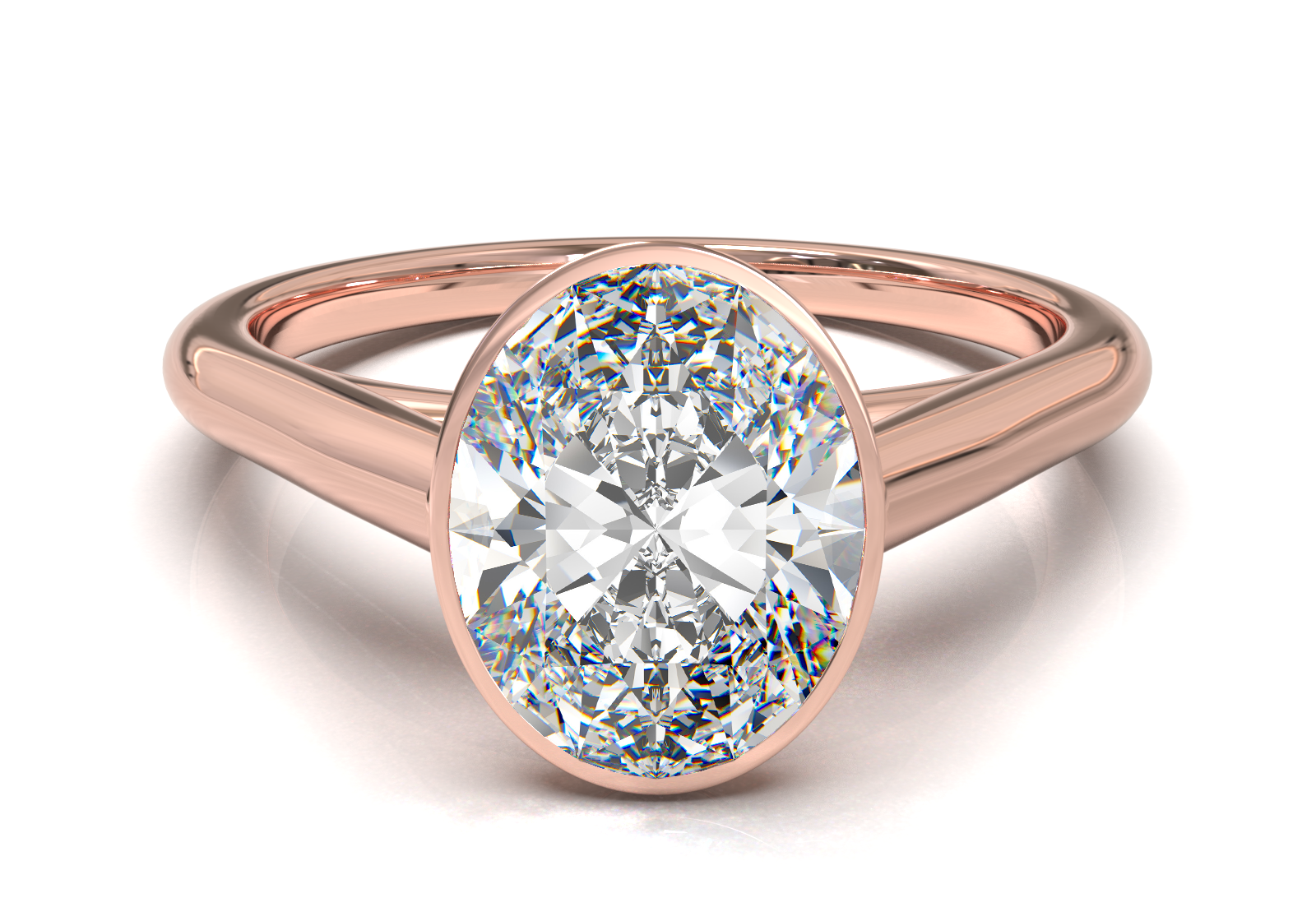 Cathedral Solitaire Frame 1.8mm thickness Yellow Gold