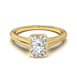 Cathedral Solitaire Frame 1.8mm thickness Yellow Gold