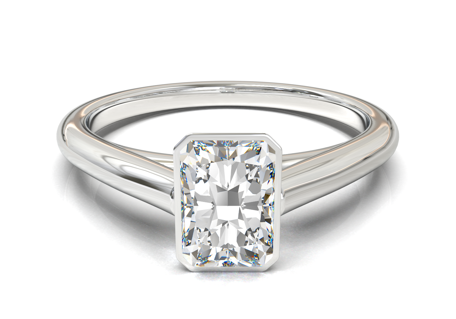 Cathedral Solitaire Frame 1.8mm thickness Yellow Gold