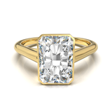 Cathedral Solitaire Frame 1.8mm thickness Yellow Gold