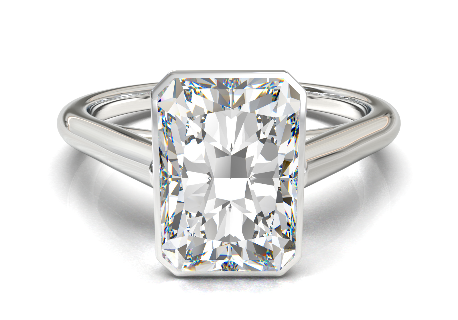 Cathedral Solitaire Frame 1.8mm thickness Yellow Gold