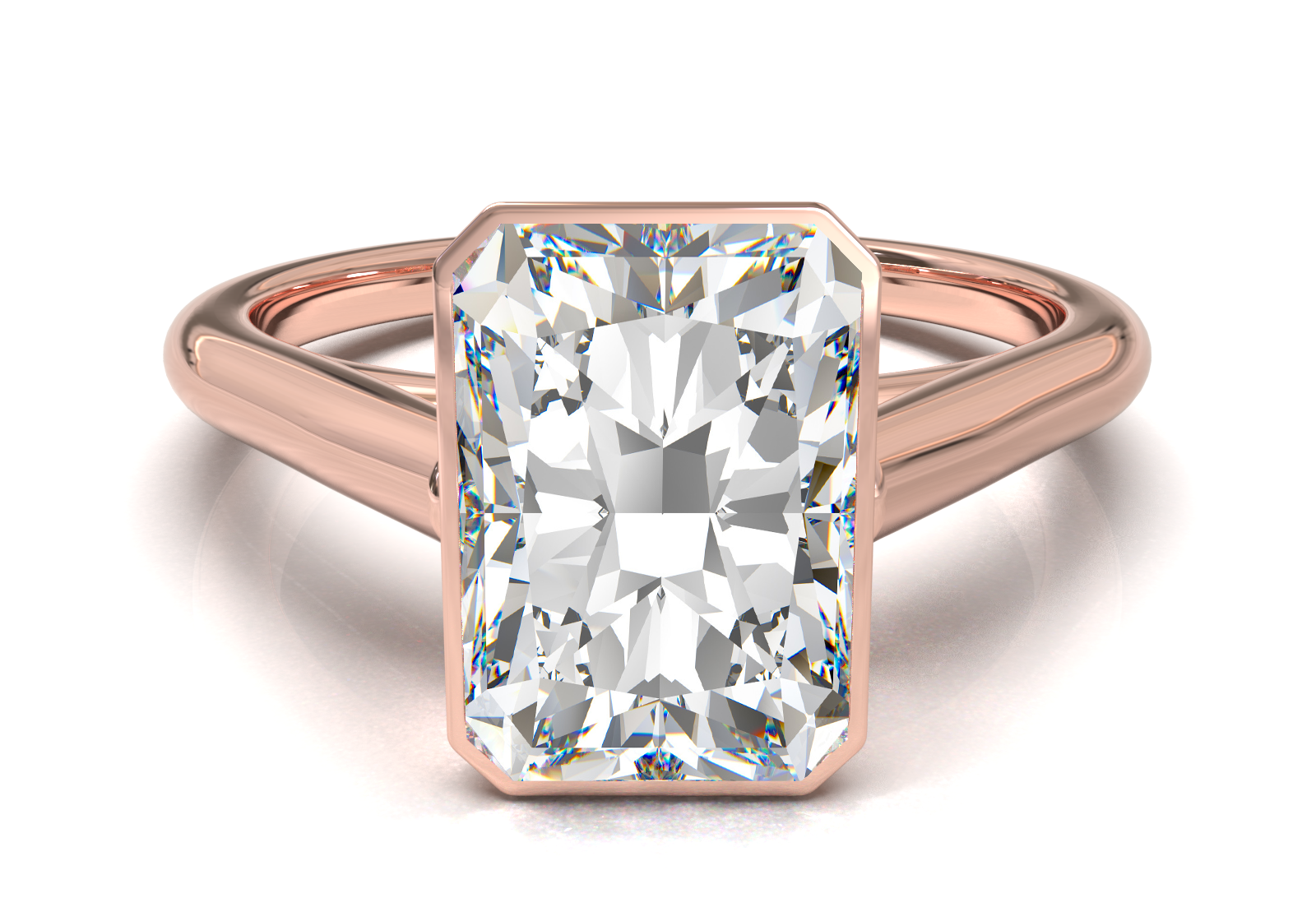 Cathedral Solitaire Frame 1.8mm thickness Yellow Gold