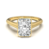 Cathedral Solitaire Frame 1.8mm thickness Yellow Gold