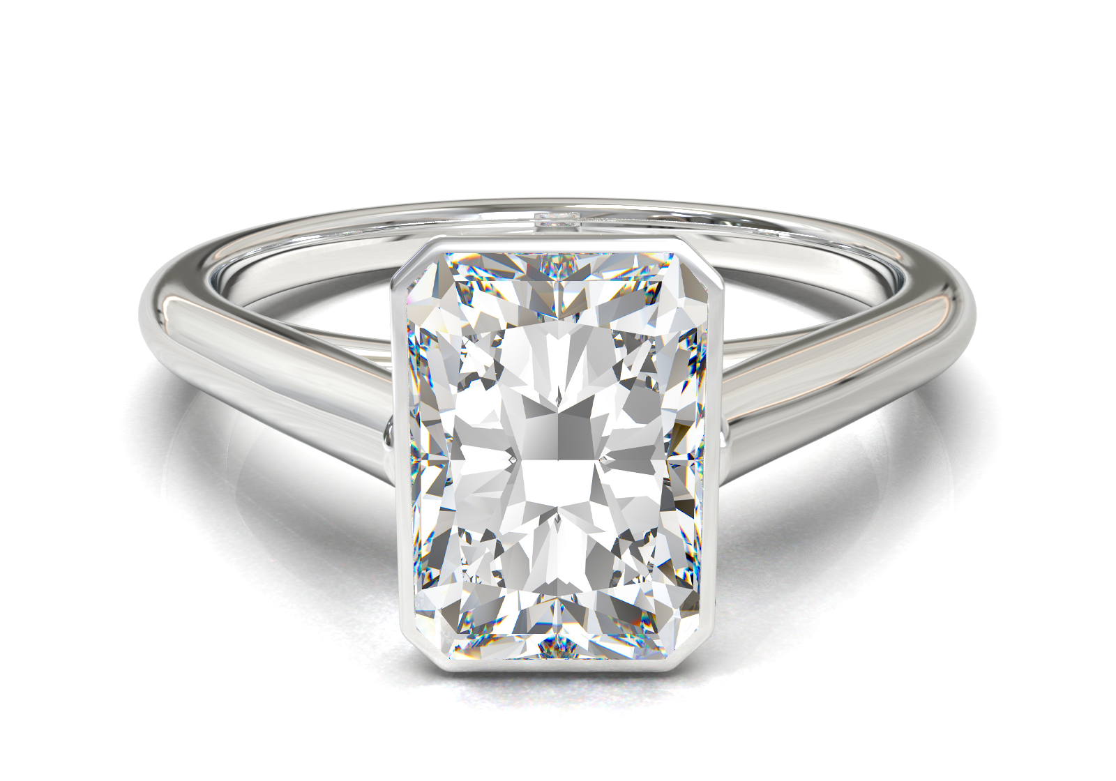 Cathedral Solitaire Frame 1.8mm thickness Yellow Gold