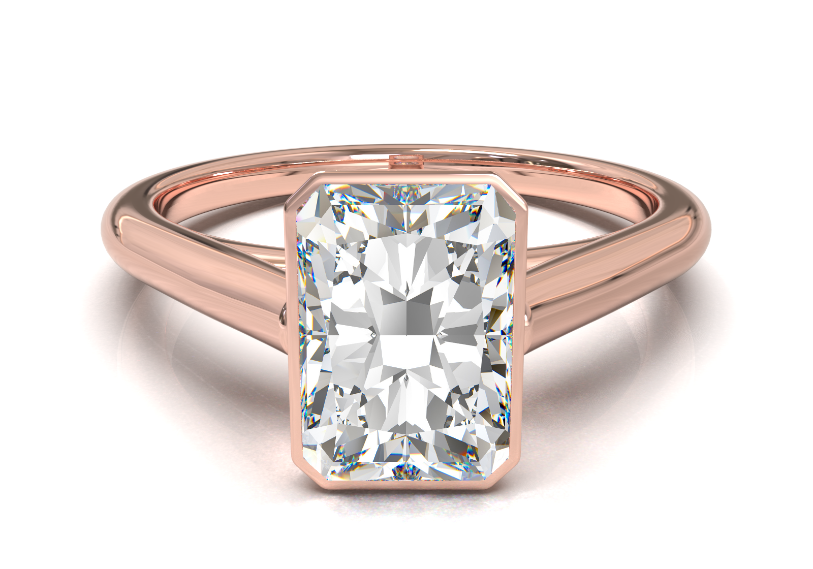 Cathedral Solitaire Frame 1.8mm thickness Yellow Gold