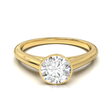 Cathedral Solitaire Frame 1.8mm thickness Yellow Gold