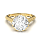 Cathedral Solitaire Frame 1.8mm thickness Yellow Gold