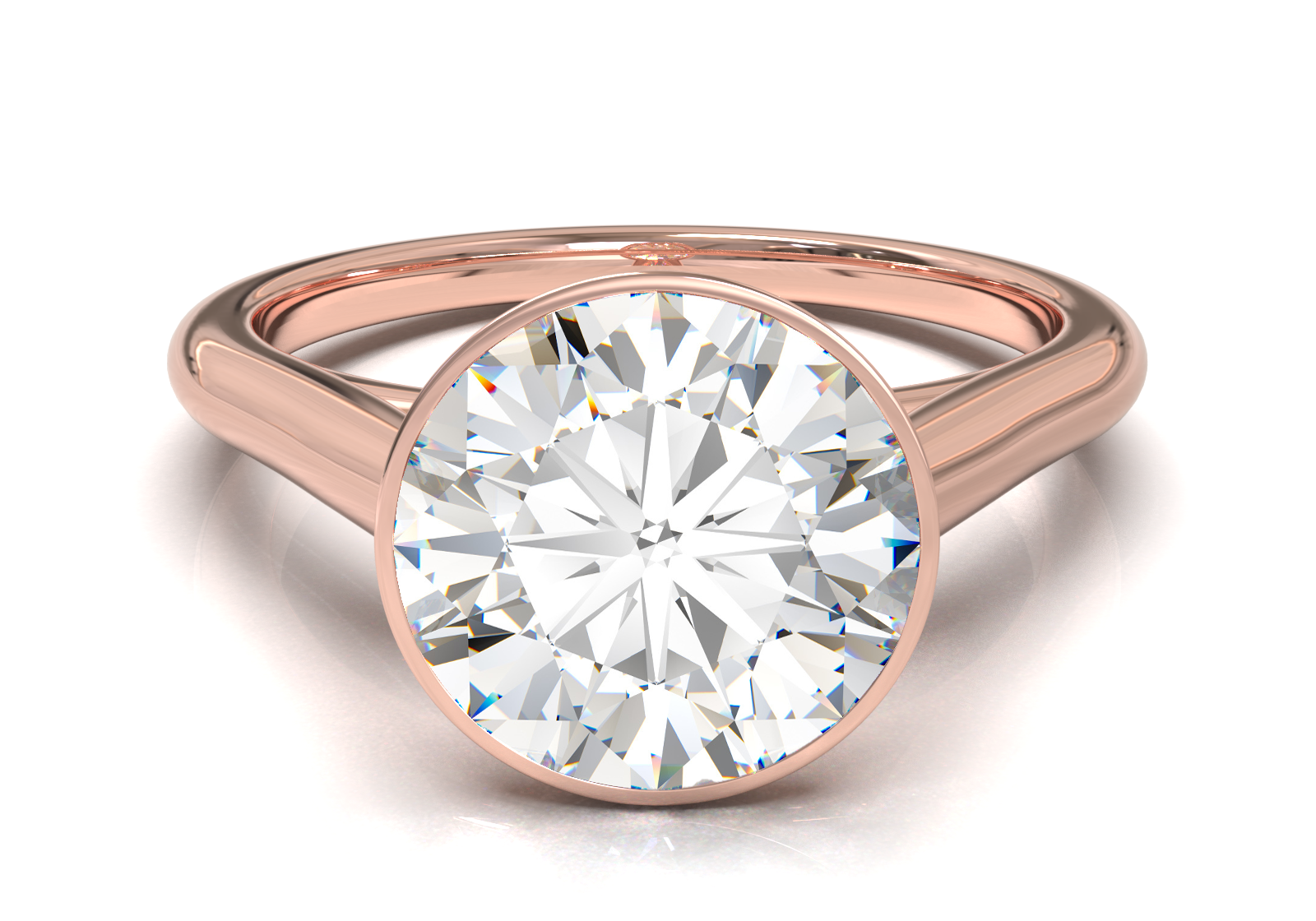 Cathedral Solitaire Frame 1.8mm thickness Yellow Gold