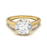 Cathedral Solitaire Frame 1.8mm thickness Yellow Gold