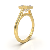 Cathedral Solitaire Frame 1.8mm thickness Yellow Gold