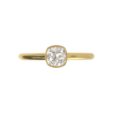 Cathedral Solitaire Frame 1.8mm thickness Yellow Gold