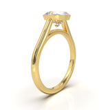 Cathedral Solitaire Frame 1.8mm thickness Yellow Gold