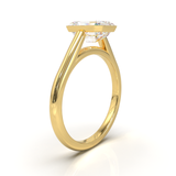 Cathedral Solitaire Frame 1.8mm thickness Yellow Gold