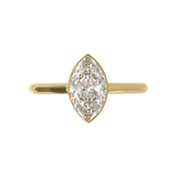 Cathedral Solitaire Frame 1.8mm thickness Yellow Gold