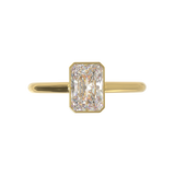 Cathedral Solitaire Frame 1.8mm thickness Yellow Gold