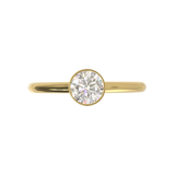 Cathedral Solitaire Frame 1.8mm thickness Yellow Gold