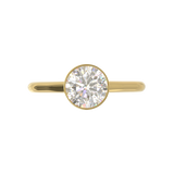 Cathedral Solitaire Frame 1.8mm thickness Yellow Gold