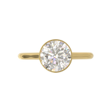 Cathedral Solitaire Frame 1.8mm thickness Yellow Gold