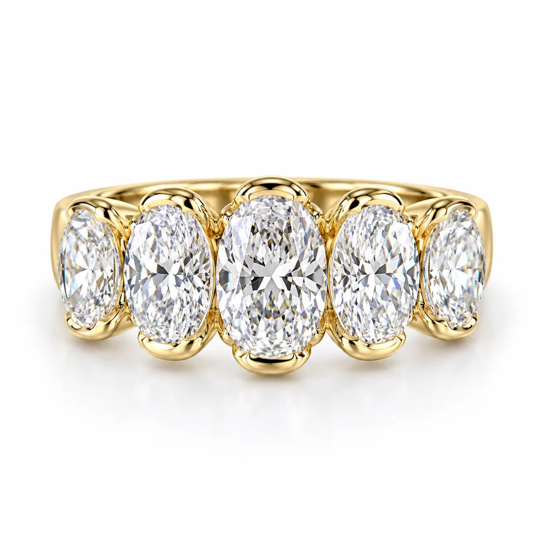 Anillo lab grown Moval Cut