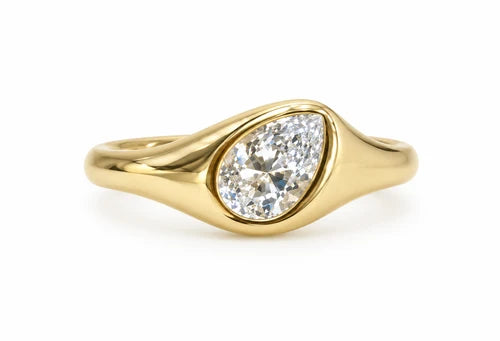 Pinky Ring Diamante Pera