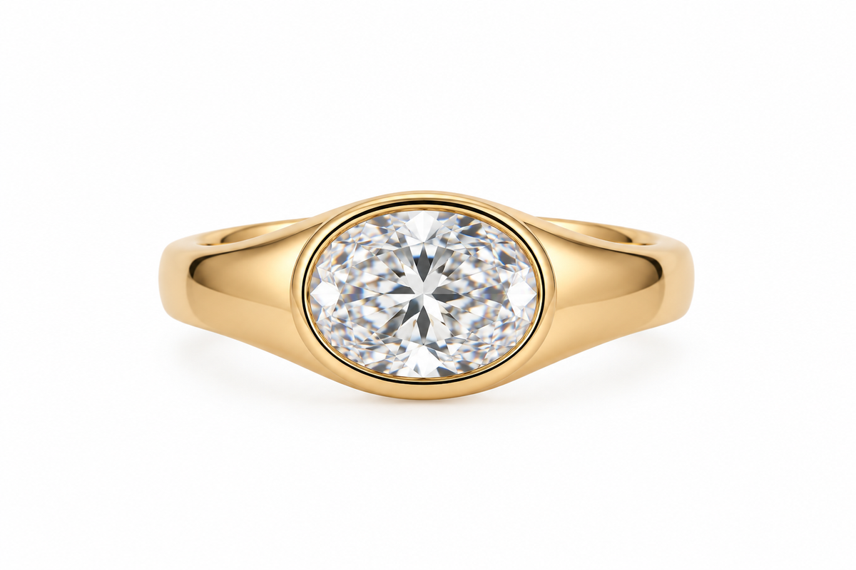 Pinky ring oval